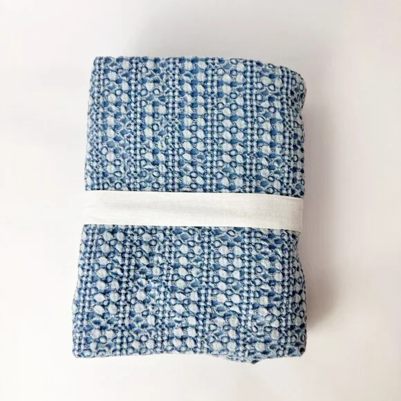 BRAND NEW Pottery Barn Honeycomb Cotton (1) KING Sham~Chambray Blue - Picture 6 of 7